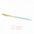Набор столовых приборов Cutipol Goa Gold Matte Turquoise на 6 персон 24 пр. \ GO.006.TGB