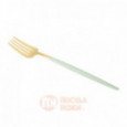 Набор столовых приборов Cutipol Goa Gold Matte Сeladon на 6 персон 24 пр. \ GO.006.CEGB
