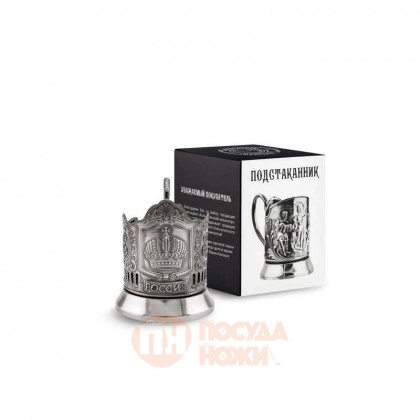 Подстаканник никелированный "Наследие" Кольчугино \ С7408/209