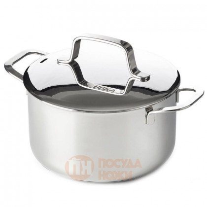 Кастрюля из нержавеющей стали с крышкой 2л 16 см BEKA Maestro \ 15021164