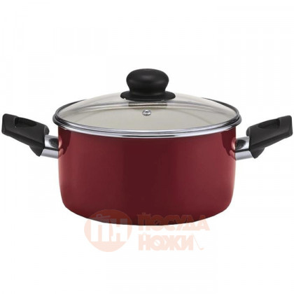 Кастрюля из эмалированной стали со стеклянной крышкой 5.2л 24 см BEKA Kitchen Fun Boheme \ 14921244