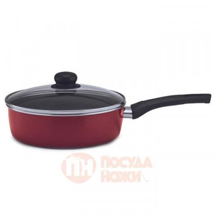 Стальной сотейник с антипригарным покрытием и стеклянной крышкой 24 см BEKA Kitchen Fun Boheme \ 14925244