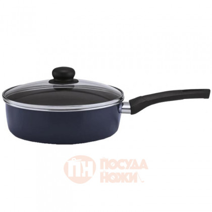 Стальной сотейник с антипригарным покрытием и стеклянной крышкой 24 см BEKA Kitchen Fun Boheme \ 14935244