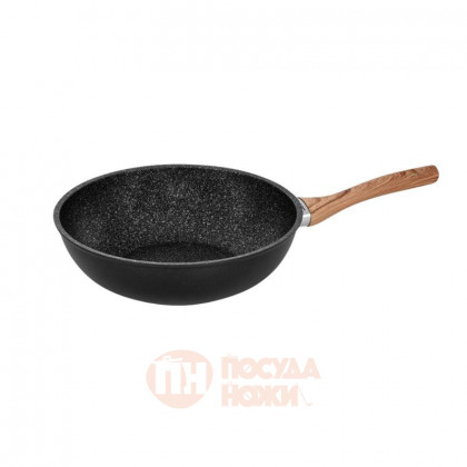 Сковорода-вок с антипригарным покрытием Extra Induction Eco 28 см черный Barazzoni \ 85515612825