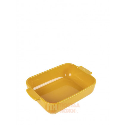 Керамическая прямоугольная форма для запекания Saffron Yellow  25 х 15.5 1.4 л желтый Peugeot \ 61449