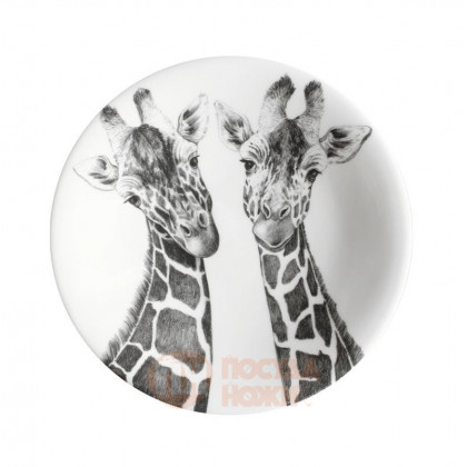 Taitu Фарфоровая десертная тарелка Giraffe 22 см Wild Spirit (12-1-1-B)
