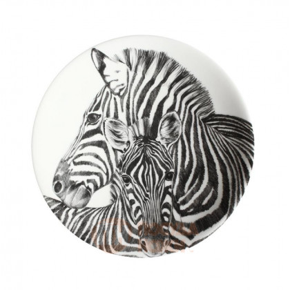 Taitu Фарфоровая десертная тарелка Zebra 22 см Wild Spirit (12-1-1-D)