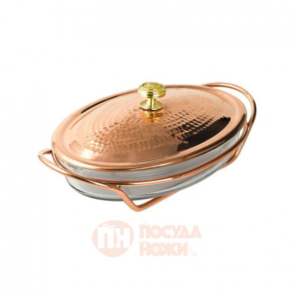 Утятница медная кованая "КМ" Кольчугино \ КМ5860101_Глухарь