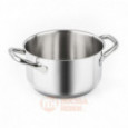 Кастрюля с крышкой из нержавеющей стали 2.1л 18 см Chef line Barazzoni \ 163602018