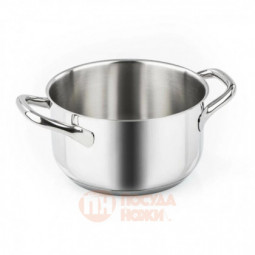 Кастрюля с крышкой из нержавеющей стали 1.4л 16 см Chef line Barazzoni \ 163602016