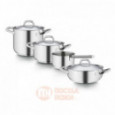 Кастрюля с крышкой из нержавеющей стали 1.4л 16 см Chef line Barazzoni \ 163602016