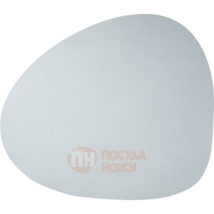 Skinnatur Подстановочная фигурная салфетка из натуральной кожи 37х44см светло-серый (SKIN02011-1)