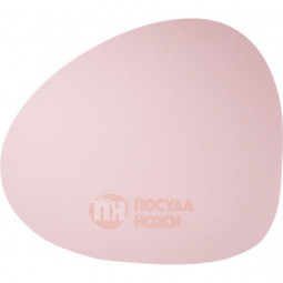 Skinnatur Подстановочная фигурная салфетка из натуральной кожи 37х44 см розовый (SKIN02010-1)