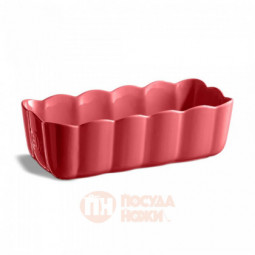 Форма для выпечки Emile Henry Madlen прямоугольная 28.5x13 см, розовый, керамика \ 476353