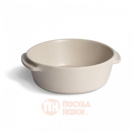 Форма для запекания Emile Henry Solo круглая мини 600 мл, опал, керамика, 17х15х5 см \ 093114