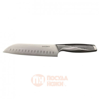Нож сантоку Wasabi, лезвие 17,2 см OKROSHKA \ OK212S-SN