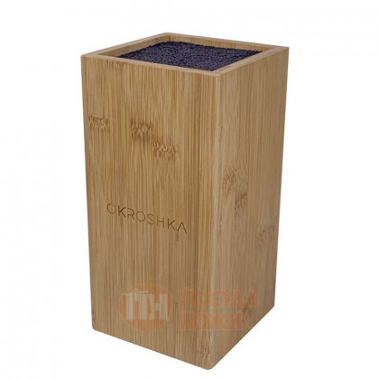 Подставка для ножей Bamboo, бамбук OKROSHKA \ OK-STAND-BM