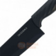Нож поварской OKROSHKA КРУТОН, черное лезвие,19,3 см  \ OK912P-B-CH