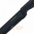 Нож хлебный OKROSHKA КРУТОН,черное лезвие,19,9 см  \ OK912P-B-BR