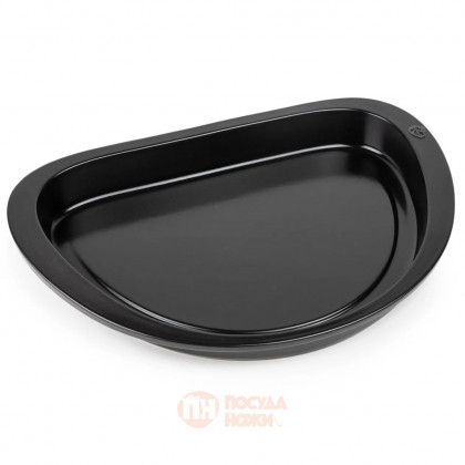 Форма для гриля Peugeot Grill to Table Plancha Demi-Lune чёрная, 43x30x5,5 см \ 63047