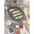 Форма для гриля Peugeot Grill to Table Plancha Demi-Lune чёрная, 43x30x5,5 см \ 63047
