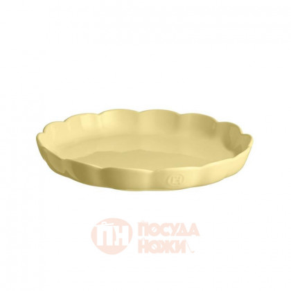 Форма для выпечки круглая низкая 31 см, ваниль, Emile Henry \ 896053